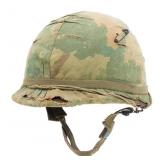 VIETNAM WAR US M1 COMBAT HELMET WITH GRAFFITI