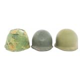 VIETNAM WAR US ARMED FORCES M1 COMBAT HELMETS