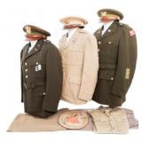 WWII - KOREAN WAR US ARMY OFFICER UNIFORM SETS
