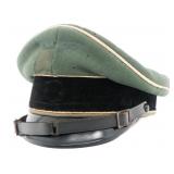 WWII GERMAN WAFFEN SS NCO VISOR CAP
