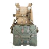 KOREAN WAR US SEAT PACK PARACHUTE WITH HARNESS