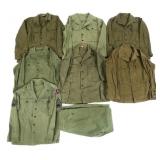 KOREA - VIETNAM WAR US ARMY HBT COMBAT UNIFORMS
