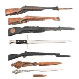 SERVICE RIFLE & SOLDIER THEMED LETTER OPENERS