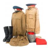 COLD WAR SOVIET ARMY COMBAT UNIFORMS & HATS