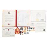 VIETNAM WAR USMC GUNNERY SERGEANT NAMED GROUP