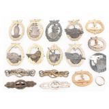 REENACTOR WWII GERMAN ASSAULT BADGE & COMBAT CLASP