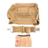 WWII US PILOT PARACHUTE PACK & AVIATION GEAR
