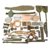 WWII - COLD WAR ERA US ARMY FIELD GEAR
