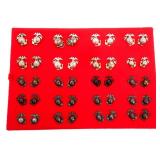 WWII USMC OFFICER SERVICE & DRESS COLLAR EGAS