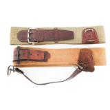 WWII JAPANESE ARMY OFFICER & NCO SWORD BELTS