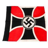 WWII GERMAN NSDAP IRON CROSS VETERAN FLAG
