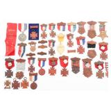LATE 19th C. GAR VETERAN & REUNION MEDALS