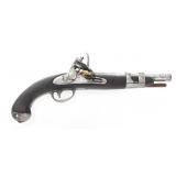 US MODEL 1813 .54 CALIBER FLINTLOCK PISTOL