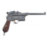 SIX SHOT CONEHAMMER MAUSER C96 BROOMHANDLE PISTOL