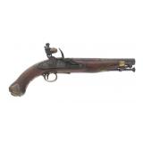BRITISH EAST INDIA CO .65 CALIBER FLINTLOCK PISTOL