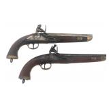 BRITISH .69 CALIBER FLINTLOCK PISTOLS