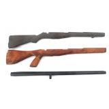 M14E2, M1 GARAND STOCKS, AND WINCHESTER BARREL