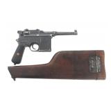 MAUSER MODEL C96 BOLO 7.63mm BROOMHANDLE PISTOL