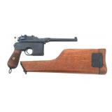 MAUSER C96 EXPORT MODEL BROOMHANDLE PISTOL