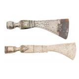 19th C. PEACE PIPE TOMAHAWK HEADS