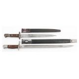 WWI UK P1903 & P1907 BAYONETS WITH SCABBARDS