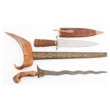 SOUTHEAST ASIAN KRIS & SPEAR POINT DAGGERS