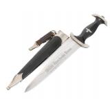 WWII GERMAN RZM MODEL 1933 SS EM DRESS DAGGER