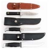 BUCK, CASE & COLONIAL FIXED BLADE KNIVES