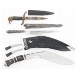 19th C. WORLD MILITARY & CIVILIAN FIGHTING KNIVES