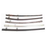 19th - 20th C. EUROPEAN MILITARY SWORD SCABBARDS