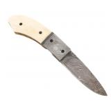 CUSTOM MADE DAMASCUS FOLDING POCKET KNIFE