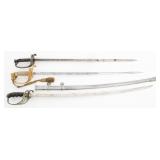 INDIAN WARS - WWII US M1852 & M1902 SWORDS