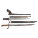 IMPERIAL GERMAN M1871, JAPANESE TYPE 30 BAYONETS