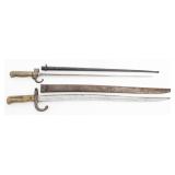 FRENCH M1866 CHASSEPOT & M1886 LEBEL BAYONETS