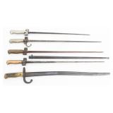 FRENCH M1866 CHASSEPOT & 1886 LEBEL BAYONETS