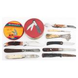 FOLDING POCKET KNIVES - CASE, COLONIAL, CAMILLUS