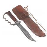 WWII US KEPHART KNUCKLE KNIFE WITH SHEATH