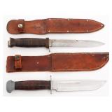 WWII US PAL RH-36 & KUTMASTER FIGHTING KNIVES