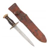 WWII MOONEY WARTHER US FIGHTING KNIFE - NAMED