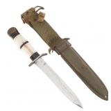 WWII US M3 FIGHTING KNIFE By UTICA CUSTOM HANDLE