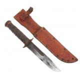 WWII US NAVY PAL MARK 2 RED SPACERS COMBAT KNIFE