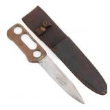 WWII US ARMY SNIPER'S TRENCH KNUCKLE KNIFE - NAMED