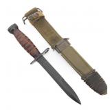 WWII US M4 BAYONET by CAMILLUS WITH SCABBARD
