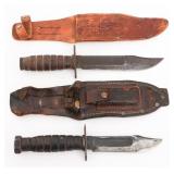 VIETNAM WAR US 5' & 6' JET PILOT SURVIVAL KNIVES