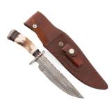 CUSTOM MADE DAMASCUS KNIFE by ANTONIO BANDERAS