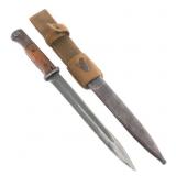 WWII GERMAN K98 COMBAT BAYONET & MATCHING SCABBARD