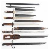 WWI - WWII JAPANESE, PERUVIAN & SPANISH BAYONETS