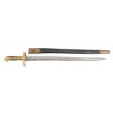 CIVIL WAR US M1862 ZOUAVE YATAGHAN SWORD BAYONET