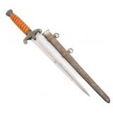 WWII GERMAN ARMY M35 OFFICER DAGGER WITH SCABBARD