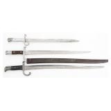 19th C. ARGENTINE, PORTUGUESE & DANISH BAYONETS